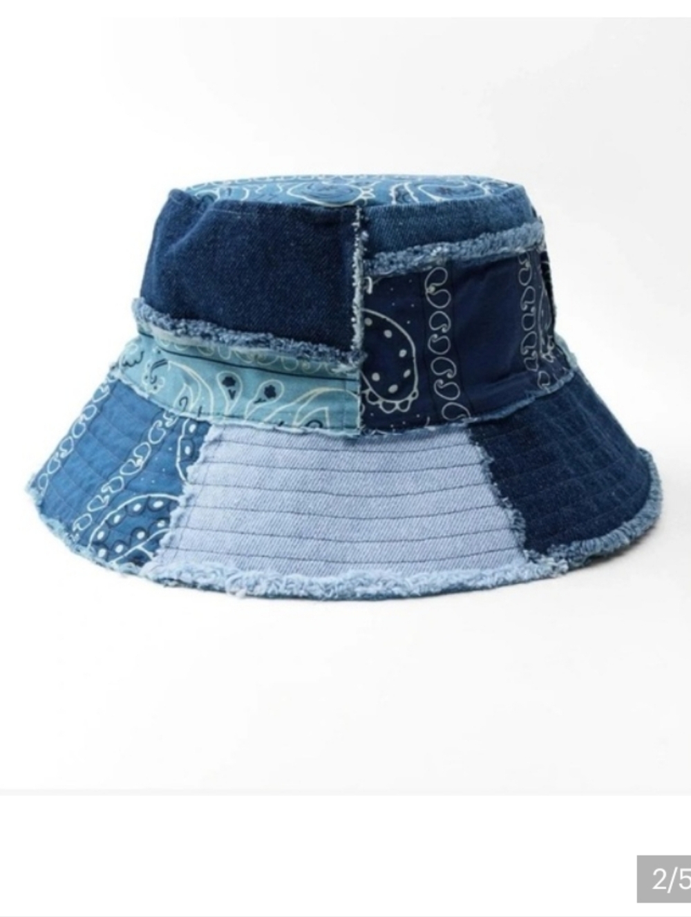 ZARA Bucket denim patch hat 3920/056